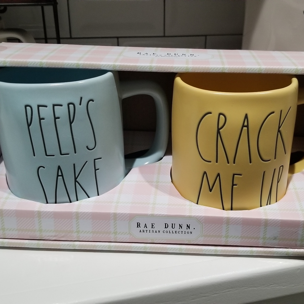 Rae Dunn Easter Mugs Peep's Sake Crack Me Up